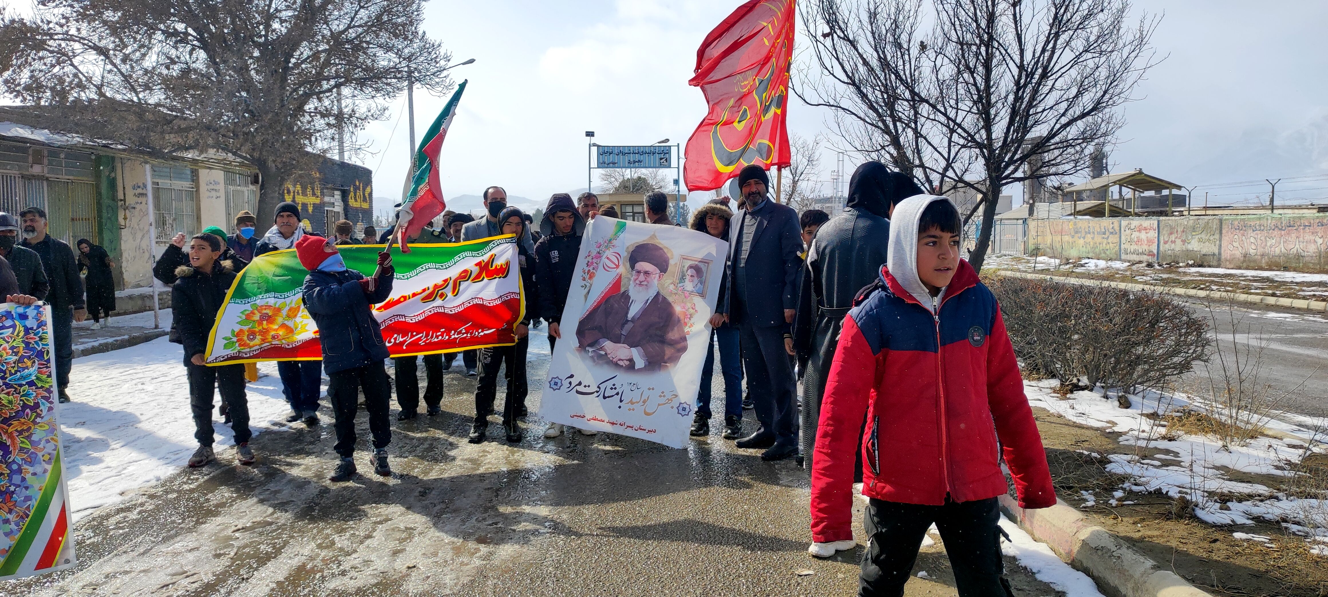 راهپیمایی ۲۲بهمن در روستای اسلام آباد شیروان