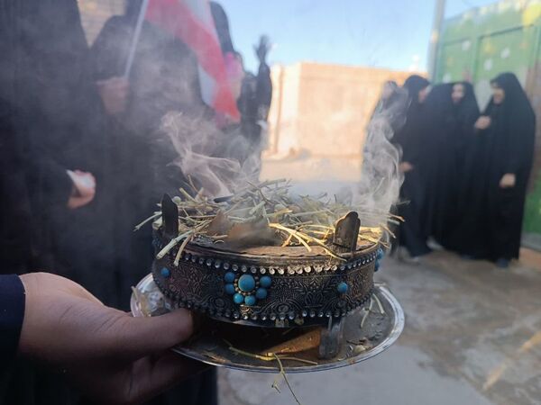 حضور شهید گمنام در دبیرستان دخترانه حضرت زینب(س) شهرستان بهاباد