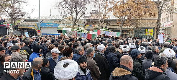 تشییع دو شهید شهرستان بجنورد در استان خراسان شمالی 