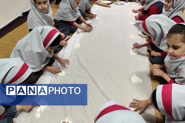 تجربه‌ای خوش‌مزه برای یادگیری الفبا در دبستان سارا شهرستان ملارد