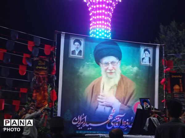 مراسم جاماندگان مراسم تشییع رهبر شهید در میناب