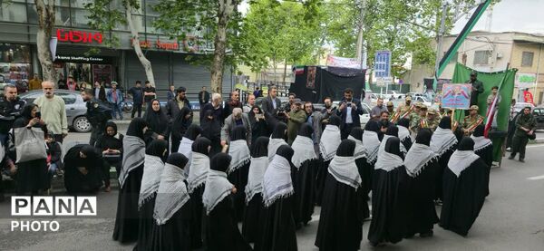 رژه باشکوه دختران معصومی شهرستان گرگان