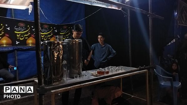 موکب شهدای روستای آهوان نیشابور  در اولین شب ماه  محرم ۱۴۰۵