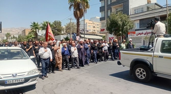 برگزاری مراسم سوگواری سالروز رحلت پیامبر اکرم (ص) و شهادت امام حسن (ع ) در شهر ایلام  