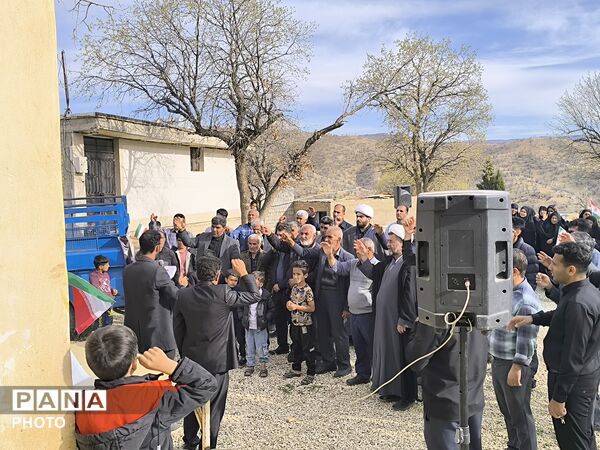 ندای مرگ بر آمریکا و اسرائیل مردم حماسه‌ساز میانکوه 