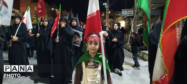 مراسم راهپیمایی و عزاداری برای تشییع رهبر شهید در گچساران 