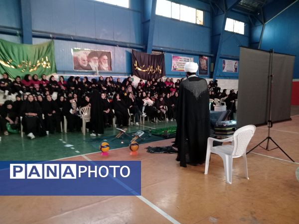 عزاداری دختران ورزشکاران شهر جعفریه به‌مناسبت شهادت حضرت فاطمه زهرا(س) 