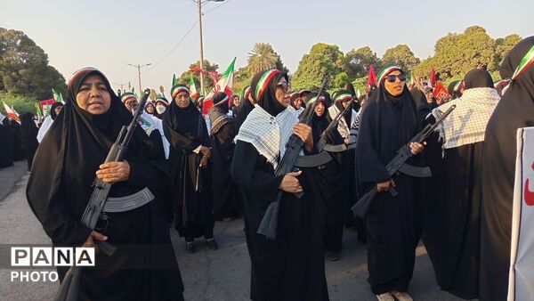میناب به رنگ ایران؛ اجتماع گسترده «جان‌فدایان ایران»