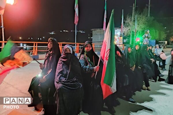 هجدهمین شب از اجتماعات خیابانی در شهر بار نیشابور