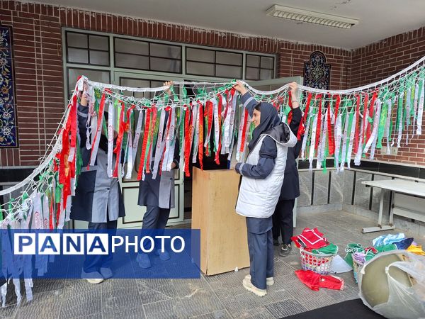 آماده‌سازی فضای مدارس شهرستان برای استقبال از پیکر مطهر شهید گمنام 