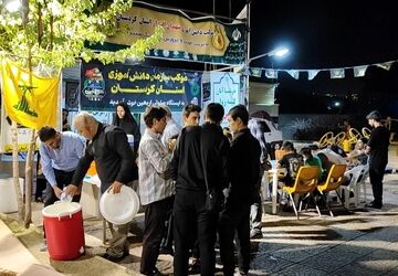 موکب‌های سنندج در خدمت زائران اربعین حسینی