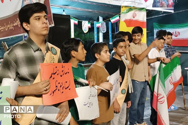 از تفسیر نهج‌البلاغه تا شورِ رجزخوانی، ضیافت دانش‌آموزان مدرسه نمونه رشد در موکب آموزش و پرورش