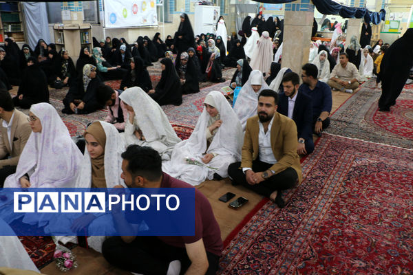 جشن ازدواج مسجدی 132 زوج جوان در قم - 2