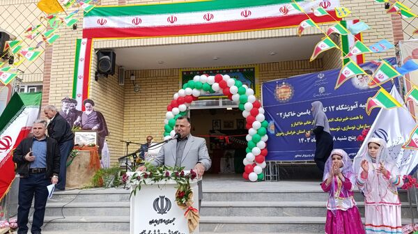 افتتاحیه آموزشگاه ۱۲ کلاسه‌ یاسمن خاکباز ۲ شهرستان نیشابور