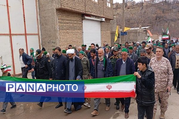 راهپیمایی یوم‌الله ۲۲بهمن ماه،  سالگرد ۴۷سالگی انقلاب اسلامی در شهر بار