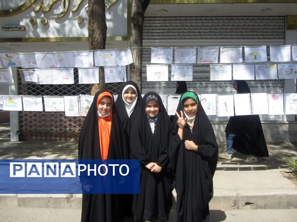 برپایی نمایشگاه نقاشی خیابانی در خلیل آباد