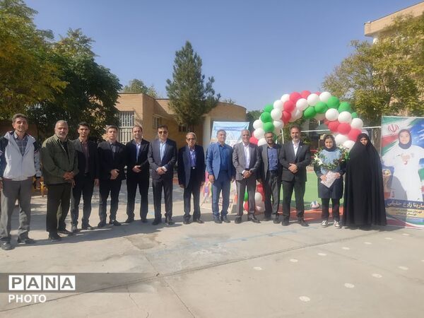 افتتاحیه (تایل کورت) زمین والیبال دبیرستان نمونه محمودیه شهرستان تربت حیدریه