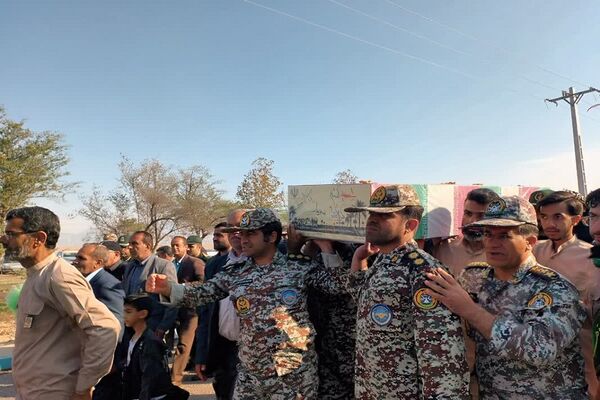 تشییع پیکر پاک شهید گمنام پدافندهوایی در بهبهان
