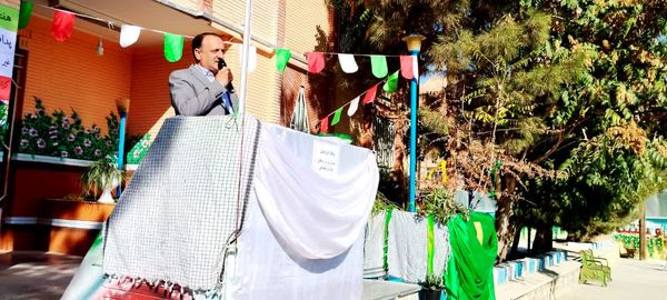 آیین نکوداشت و نواختن زنگ‌ پدافند غیرعامل در شهرستان کلات