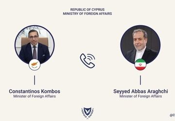 پیام وزیر خارجه قبرس درباره تماس تلفنی با عراقچی
