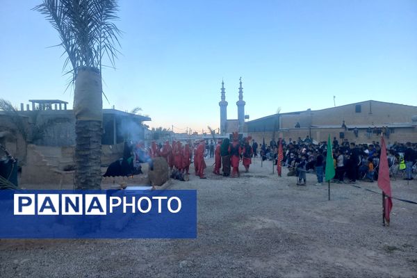اجرای تعزیه شهادت حضرت زهرا (س) در روستای ظفرآباد شیراز