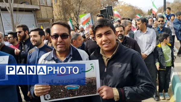 راهپیمایی باشکوه ۲۲ بهمن در کوهبنان