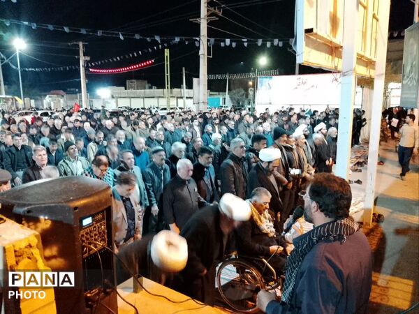 مراسم چله استغاثه و خونخواهی شهدای جنگ رمضان در شهر جعفریه