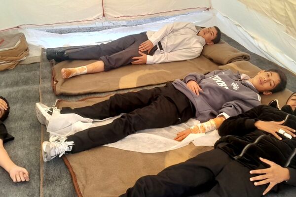 مانور سراسری زلزله در دبیرستان شهید محمدجواد باهنر دماوند