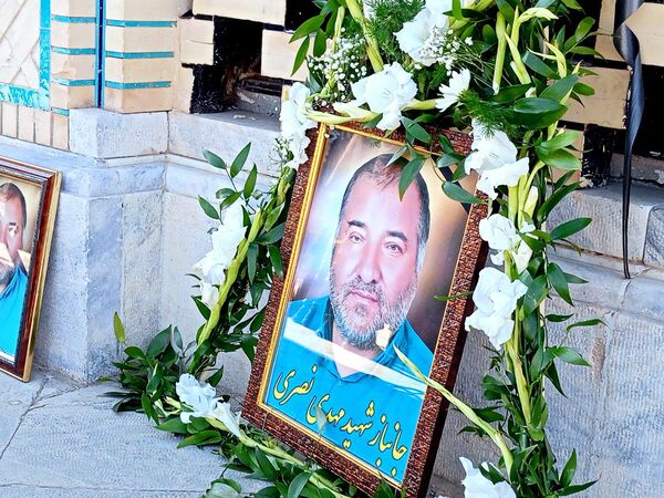 مراسم تشیع جانباز شهید مهدی نصری