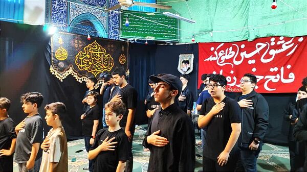 عزاداری نوجوانان عشاق‌ الرضا قائمشهر در سوگ حضرت علی اکبر(ع)