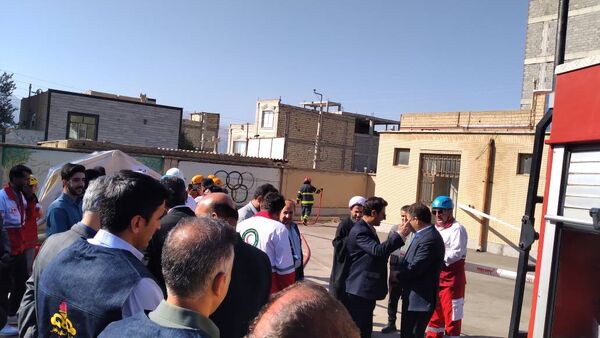 برگزاری مانور زلزله در مدرسه فاطمیه شهرستان آببر