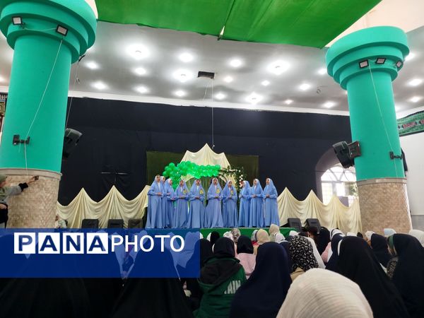 مراسم ولادت حضرت فاطمه زهرا در مهدیه صاحب زمان روستای دهنو شهرستان خلیل آباد