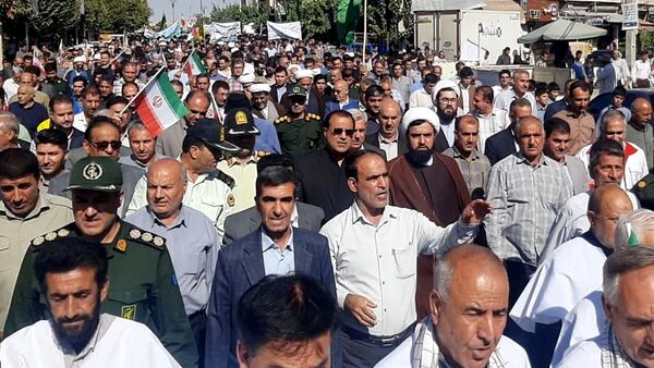 مردم شهرستان چرداول کفن پوشان جنایات رژیم صهیونیستی در غزه و لبنان را محکوم کردند