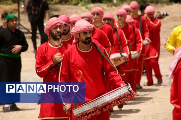 مراسم خیمه سوزی هیات «خیام الحسین» در قم