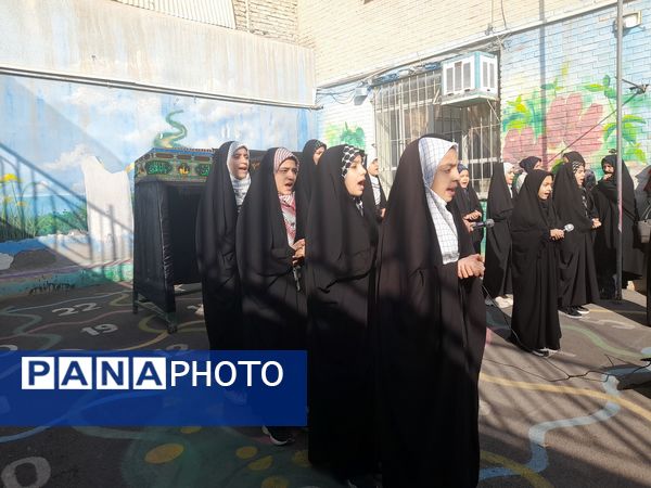 مراسم شهادت حضرت زهرا در دبستان شهید فیاض‌بخش ناحیه ۵ مشهد