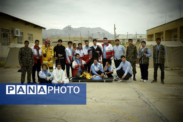  مانور زلزله در تنگستان 