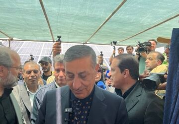 افتتاح نیروگاه خورشیدی 6 مگاواتی دول منیری با حضور معاون اجرایی رئیس‌جمهور