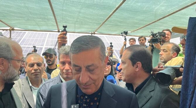 افتتاح نیروگاه خورشیدی 6 مگاواتی دول منیری با حضور معاون اجرایی رئیس‌جمهور