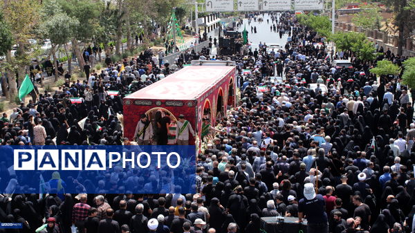 وداع با پیکر شهدای حمله رژیم صهیونیستی در کرج
