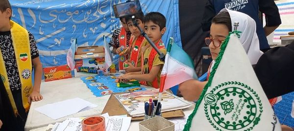 برپایی موکب سازمان دانش‌آموزی شهرستان فاروج