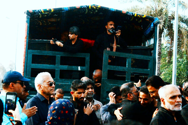 مراسم تشییع پیکر شهید «سعید آذربادگان» در بندرعباس