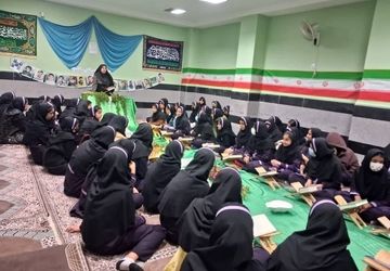 طنین آیات وحی در مدرسه حضرت خدیجه کبری(س) جم