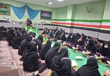 طنین آیات وحی در مدرسه حضرت خدیجه کبری(س) جم