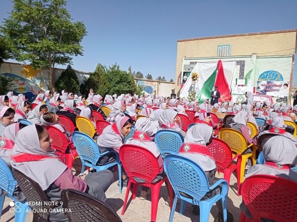نواختن زنگ سپاس معلم در شهرستان جاجرم
