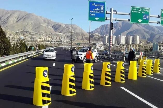 جاده چالوس برای تسهیل تردد یکطرفه شد