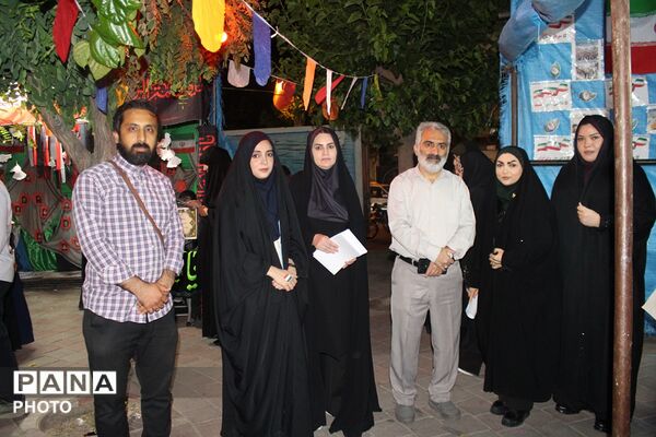 گردهمایی معلمان چهاردانگه در موکب فرهنگیان تجمعات شبانه