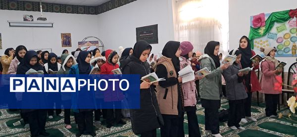 قرائت دعای توسل در آموزشگاه شهید رزمی خلیل آباد 