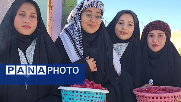 استقبال از شهدای گمنام در دبیرستان حضرت زینب(س) شهرستان لنده