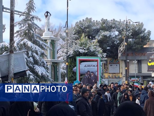 حماسه حضور مردم کاشمر در ۲۲ بهمن از قاب پانا