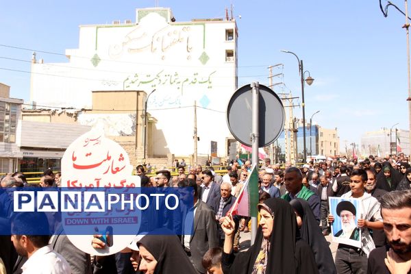 مردم ایلام، در روز جهانی قدس، جنایات صهیونیست‌ها را محکوم کردند